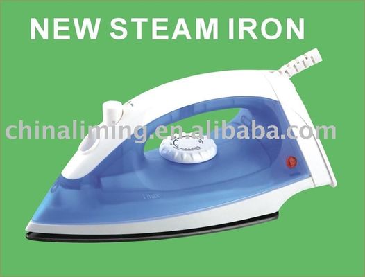 Hierro seco profesional con suela de aluminio y ajustes de vapor variables