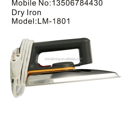LM-1801 1000W de potencia eléctrica hierro seco LM1801 para las amas de casa